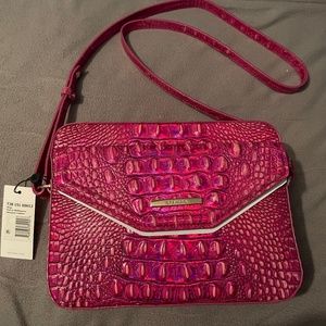 BRAHMIN Shea Crossbody Potion Melbourne Pink Genuine Leather NWT